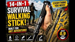 14-in-1 Survival Walking Stick?! Is This The Best Amazon Tactical Hiking Pole?