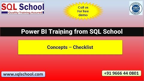 #PowerBI #Training Checklist from #SQLSchool