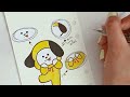 🐥 anatomy of chimmy! a page in my bts kpop journal without pictures | bt21 journal