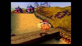 Crash Bandicoot: Warped (PlayStation, 1998) Intro & Toad Village