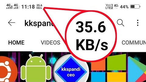 How to Display the Internet Speed on Statusbar an Android
