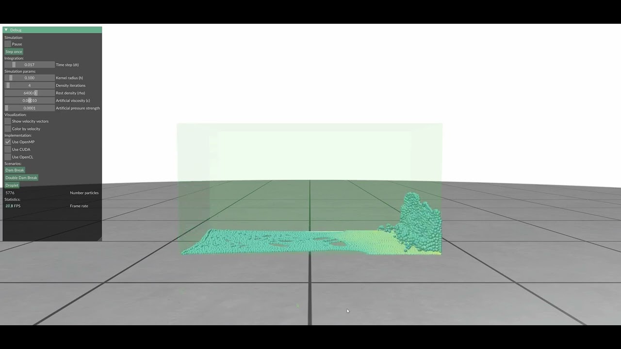 Fluid Simulation Position Based Fluids MTI855 - YouTube