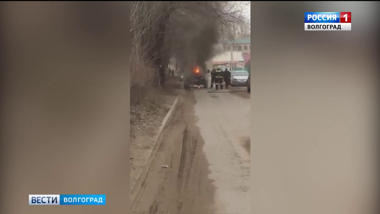 В брянске сгорела машина