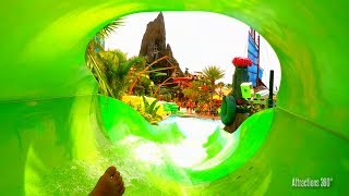 [4K] Volcano Bay Tube Water Slide POV - Taniwha Tubes - 2 Slides POV