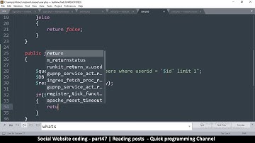 Social Website from scratch - Part 47 - Reading posts | OOP PHP with MYSQL Database