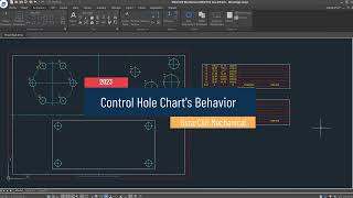 Hole Chart in GstarCAD Mechanical 2023
