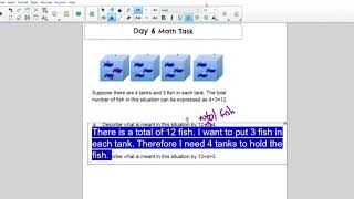 Packet 2 Day 6 Math Task