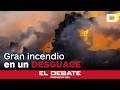 Un gran incendio calcina un desguace en Orihuela