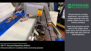 Tectru GR TT Gizzard Re Peeling Station for Chicken and Turkey 2019