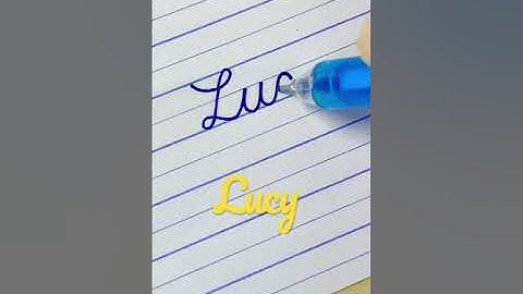 “Lucy” Beautiful name in Cursive writing | Handwriting | Calligraphy | Lettering