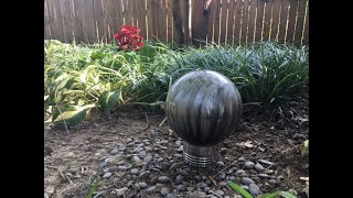 DIY Garden Art Bowling Ball Orbs