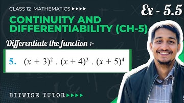 Class 12 Ex 5.5 Q5 Maths | Ex 5.5 class 12 maths q5 | Question 5 exercise 5.5 Class 12