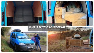 VW caddy maxi camper build - start - finish ex british gas van to camper van: Our first camper build