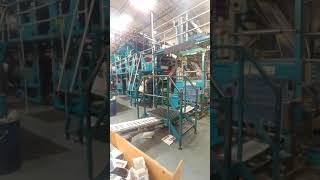 14 unit goss urbanite press,3 webs back to back 4 color under folder.