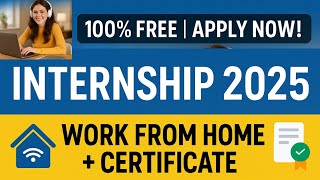 Get a Free Internship Certificate in 2025 | Online Work from Home screenshot 2