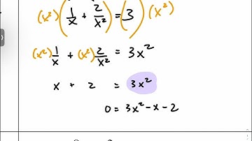 [Alg2] Solving Rational Equations - Example 2