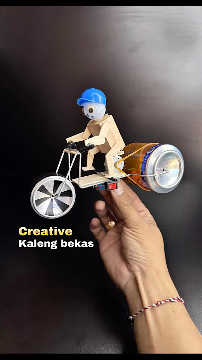 diy kreatif mainan motor kaleng bekas #toys #idea  #kreatif  #dinamo