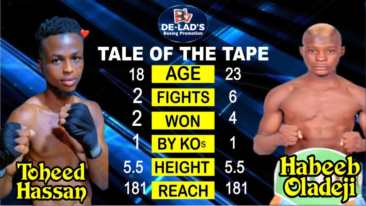 TOHEED HASSAN VS HABEEB OLADEJI - YouTube