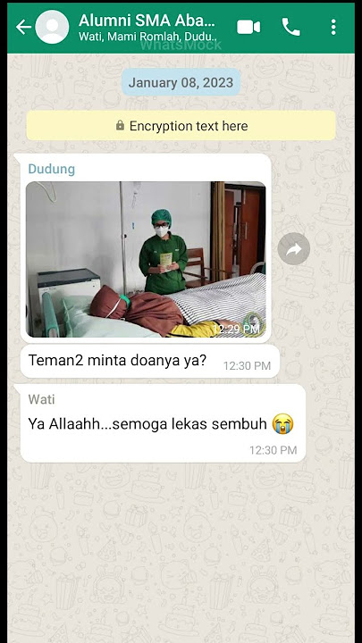 Semoga Lekas Sembuh - CERITA CHAT LUCU NGAKAK