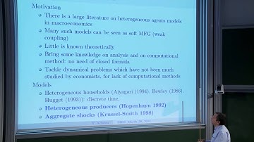 Yves Achdou - Some recent contributions on mean field games