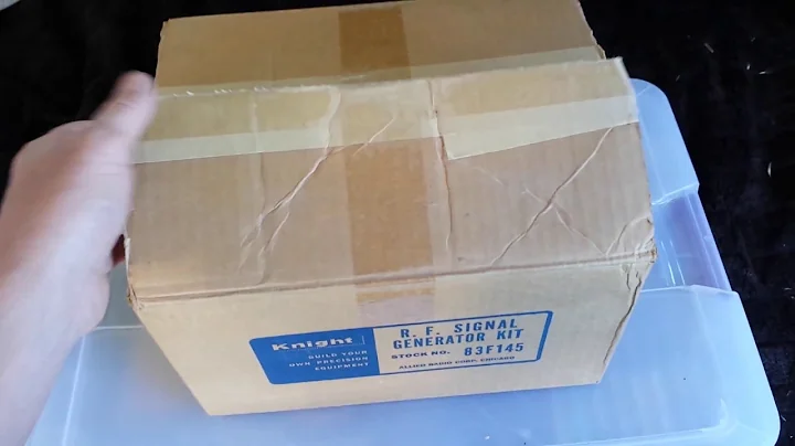 1955 Knight-kit R.F. Generator Unboxing