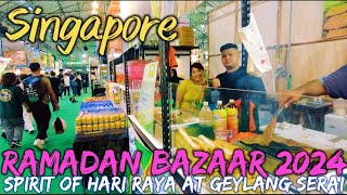 Experience Ramadan Bazaar 2024 & Dazzling Street Light-Up at Geylang Serai [4K Ultra HD].