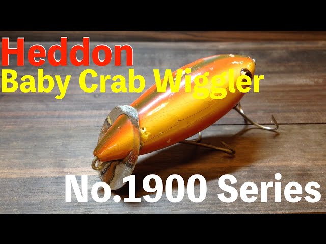 Heddon Baby Crab Wiggler No.1900 Series|Antique Heddon - YouTube