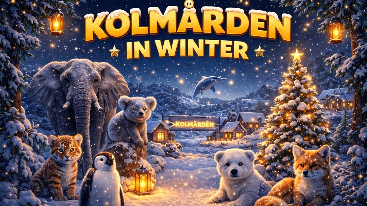 Kolmården Winter Wonderland (Sagojul Tour — Sweden Travel Vlog)