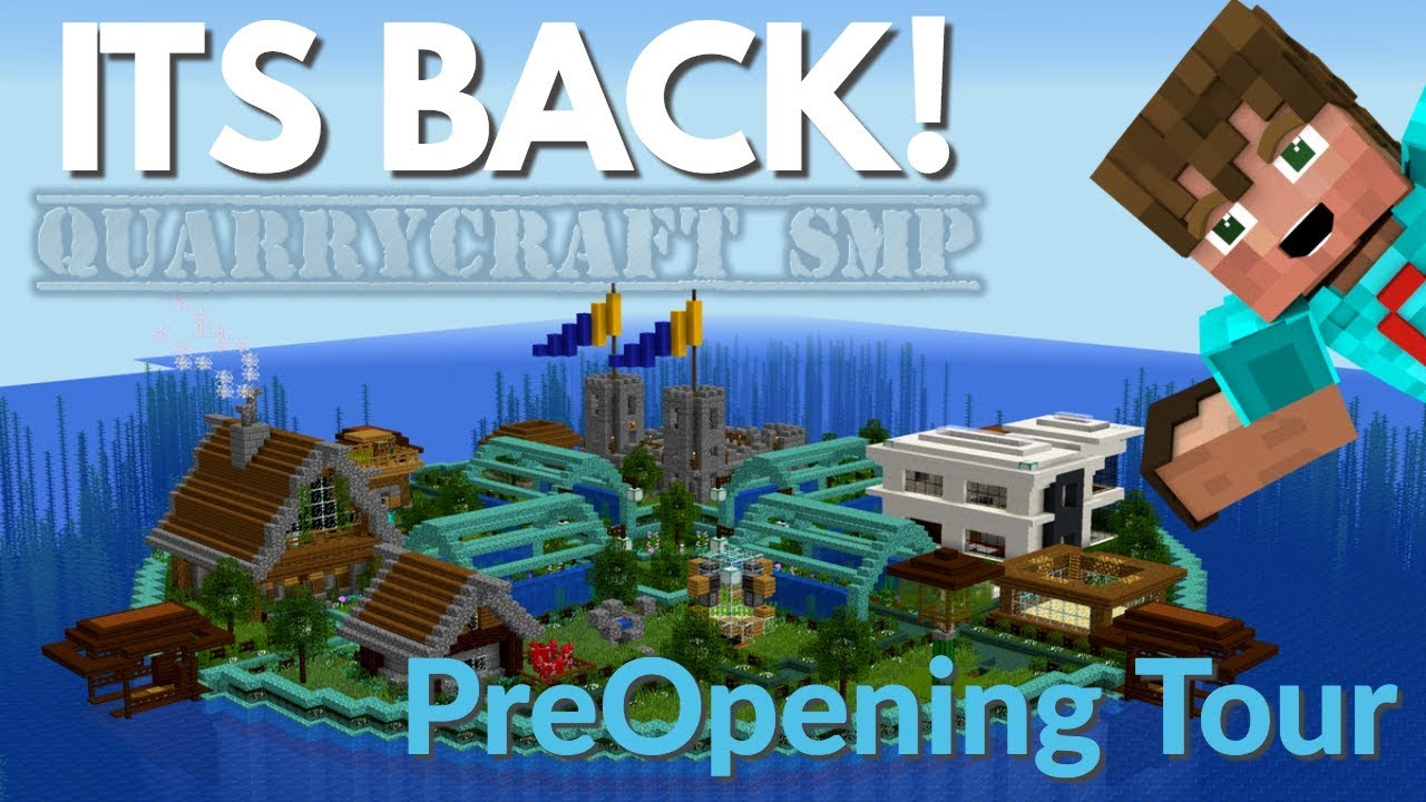 Minecraft Smp Preview Quarrycraft Open Smp No Whitelist Survival Multiplayer With Avomance Youtube