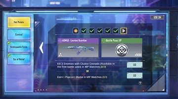 Kill 3 Enemies with Cluster Grenade (Available in the free battle pass) in MP Matches (0/3)