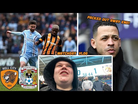OSCAR STRIKES, PYRO PARTY AND ELECTRIC ATMOSPHERE! Hull City 1-1 Coventry City Matchday Vlog!