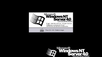 Hidden Windows NT Server 4.0 Terminal Server Edition Startup Sound