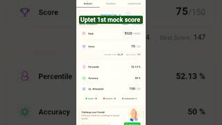UPTET mock score #uptet #uptetmocktest #testbook #uptetpreparation #uptet2026 #mocktest #supertet