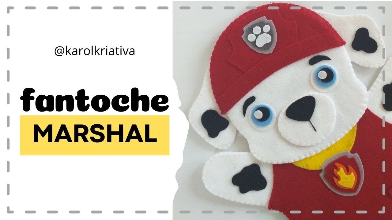 FANTOCHE MARSHAL - BRINQUEDOS EDUCATIVOS EM FELTRO