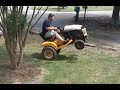 straight piped lawn mower mod