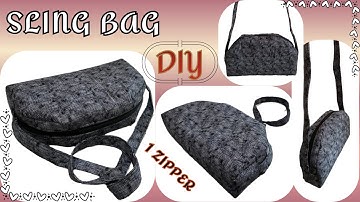 ✨Easy Sling Bag Cutting & Stitching | One-Cut Cross Bag DIY Tutorial🧵
