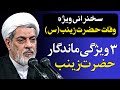 سه اصل از حضرت زینب س که آرامش را به زندگی ما بر می گرداند سخنرانی استاد رفیعی