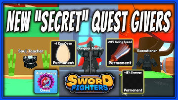FREE AUTO SWING & EGG OPEN & 50% DMG FROM THESE "SECRET" NPCS | Sword Fighters Simulator | Update 3