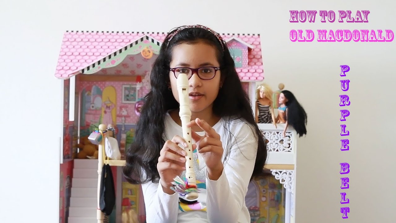 Old MacDonald/Purple Belt Song Recorder Cover YouTube