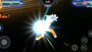 Goku Ultra Instinct vs Goku Super Saiyan 1 - Stickman Warriors Super Dragon Shadow Fight screenshot 5
