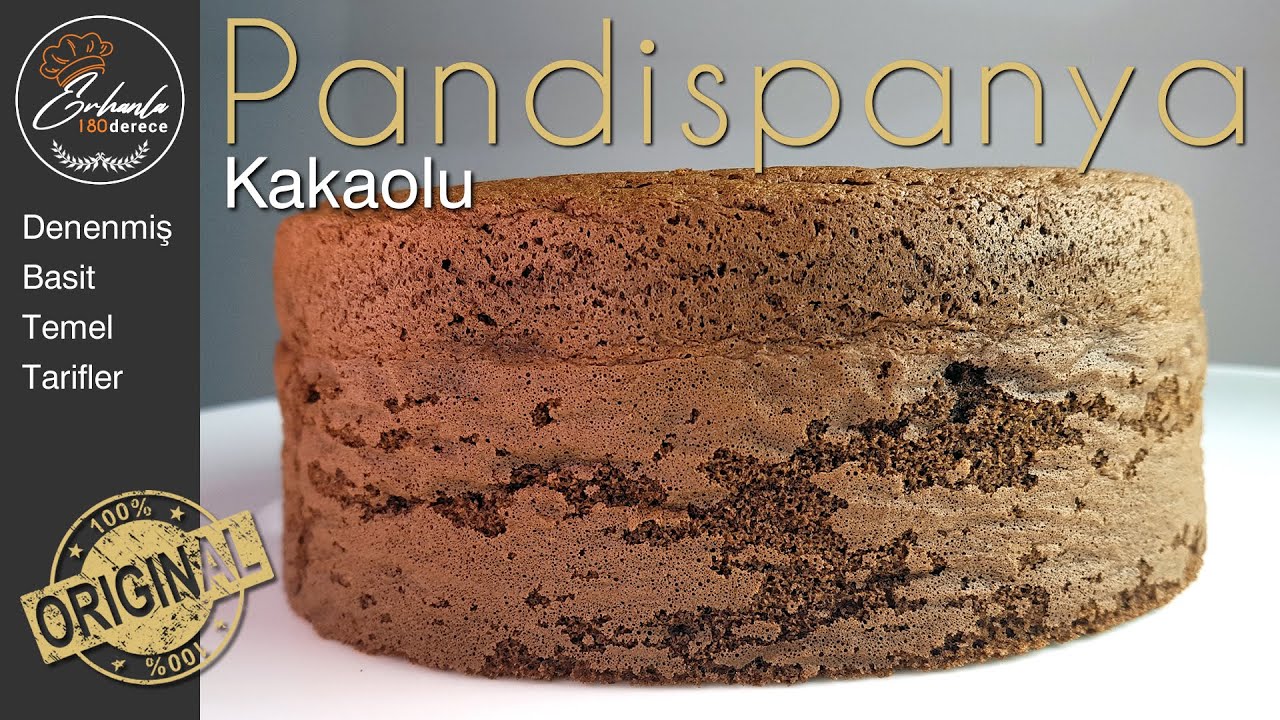 KAKAOLU PANDİSPANYA 📢 SÜNGER KEK TARİFİ (Kakaolu Pandispanya - Sünger Kek - Chocolate Sponge Cake)