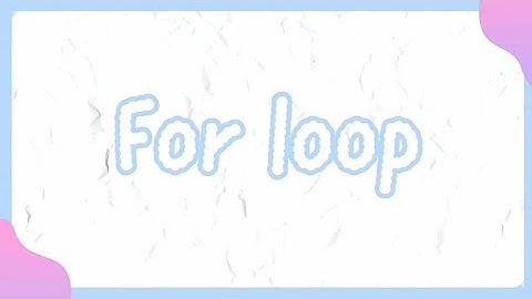 Python สื่อการเรียนการสอน for loop