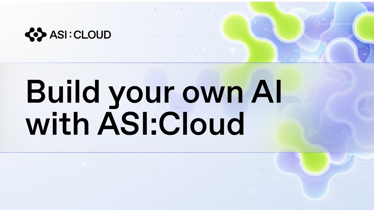 Api Asi Build your own AI with ASI:Cloud using one OpenAI compatible API - YouTube