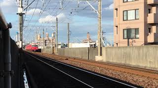 ［出張運用‼️］名鉄6500系鉄仮面 6509f＋名鉄6000系三河ワンマン車 6020f(急行内海行き）中小田井駅  通過‼️