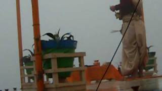 Varanasi India Hindu Sunrise Ceremony.avi