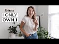 Things I Only Own ONE Of | Minimalism
