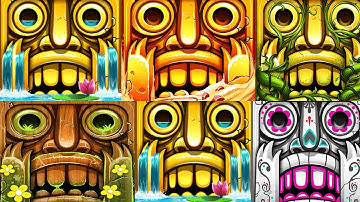 Temple Run 2 Reverse Gameplay -  Sky Summit VS Lost Jungle VS Winter Toyland