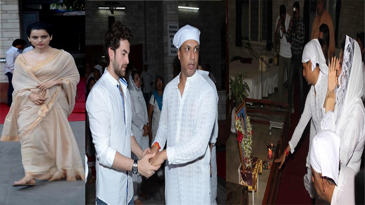 Neil Ranaut Kangana Ranaut, Neil Nitin Mukesh Attend Madhur Bhandarkar's Mother's ...