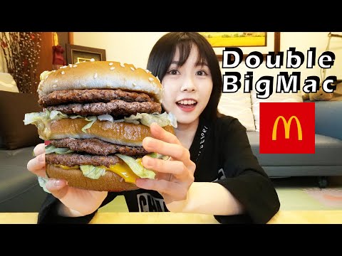McDonalds Double BigMac MUKBANG ASMR Eat Show