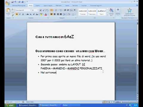 come creare un libro con word